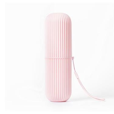 Imagem de Copo de escova de dentes portátil de viagem, adequado para viagens, acampamento, viagens de negócios e escola, conjunto de estojo de armazenamento de escova de dentes multifuncional e pasta de dente