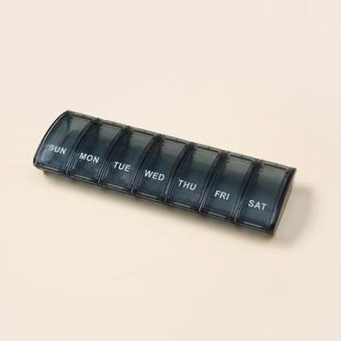 Imagem de Organizador semanal de comprimidos de 7 dias – tampa transparente de fácil abertura, caixa de comprimidos sem BPA de grande capacidade para vitaminas, suplementos e medicamentos