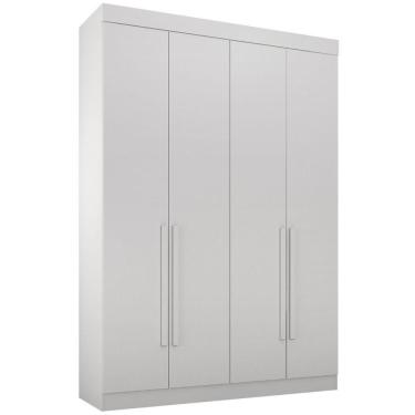 Imagem de Guarda Roupa Modulado Individual Orion Branco 4 Portas 3 Gavetas Leifer Móveis