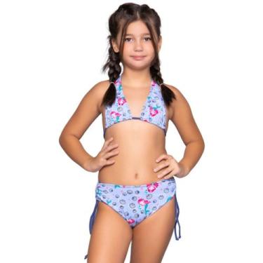 Imagem de Biquini Cortininha Bionda Infantil WLS Modas Confortavel Básico Piscin