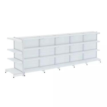 Imagem de Gondola Centro 137 Fit Ate 5 Metros 1 Ponta Branco 44b Sp Etiqueta - A