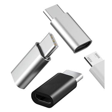 Imagem de Kefiany Adaptador Micro USB fêmea para USB C macho (pacote com 3) para Galaxy Note S20 S21 S10 Pixel 5XL para iPad Pro Air4 2020 Ultra Z Flip S9 Plus Cabo carregador Android para porta TypeC conversor