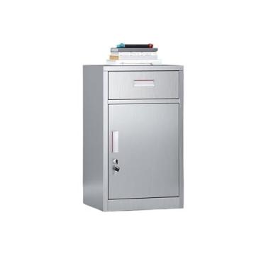 Imagem de Armário de Arquivos Armário de arquivo aço inoxidável 304, armário baixo sob a mesa, armazenamento ferramentas, dados, gaveta