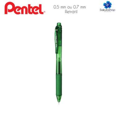 Imagem de Caneta Gel PENTEL Energel X RT Retrátil 0.5mm e 0.7mm Seca Rápido, 0.5