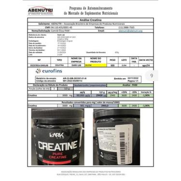 Imagem de Creatina 150g Monohidratada Dark Lab, 150 g