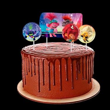 Imagem de Topper para Bolo Trolls Festcolor 4und