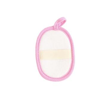 Imagem de Pacote com 2 esfregões de bucha natural, esponja de banho esfoliante para homens e mulheres, pano de lavagem corporal de fibra vegetal