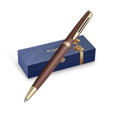 Imagem de Waterman Caneta esferográfica Hemisphere | vermelho cobre (coleção The Understated Edit) | Ponta média com tinta azul | Caixa de presente