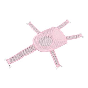 Imagem de Generic Rede Ajustável de Suporte para Banheira de bebê, à Prova de Derrapagem, Com Design Antiderrapante, Adequada para Recém-nascidos até 18 Meses de Idade (Rosa)