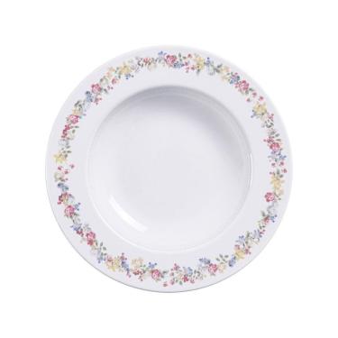 Imagem de Prato Fundo Tramontina Dalina Em Porcelana Decorada 23 Cm Tramontina