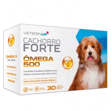 Imagem de Ômega 3 Cachorro Forte Ômega 500 – EPA DHA Puro para Pele, Pelo, Imunidade e Articulações