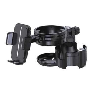 Imagem de Generic Suporte para copos de carrinho de bebê, suporte para bebidas, estável, para viagem, para carrinhos de bebê, com para telefone, para bicicleta, Preto