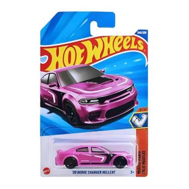 Imagem de Carrinho Miniatura Hot Wheels '20 Dodge Charger Hellcat Muscle Mania Folie Musclée - JBB45