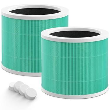 Imagem de Filtro de substituição ZQA-2000B ZQA-2000C compatível com purificador de ar Cobectal ZQA-2000B e Oterbear ZQA-2000C, filtro HEPA verdadeiro 3 em 1 H13, pacote com 2