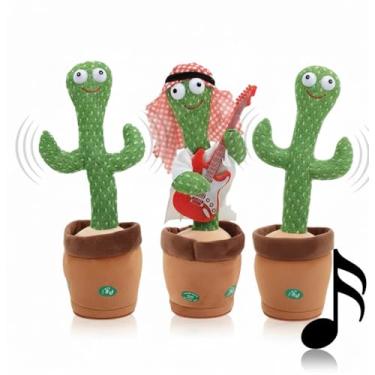 Imagem de Cacto Dançante Interativo com Luz e Música – Repete Fala, Várias Canções, Pelúcia Divertida – Envio Aleatório – Presente Infantil Para Festejar o Natal