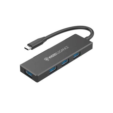 Imagem de Hub Adaptador Kross Elegance USB-C - 4xUSB 3.0 Preto