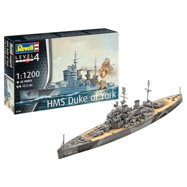 Imagem de Revell Modelo de construção I conjunto HMS Duque de York I escala 1:1200 I 45 peças I kit de artesanato a partir de 12 anos I kit de modelo fiel a detalhes I navio histórico I