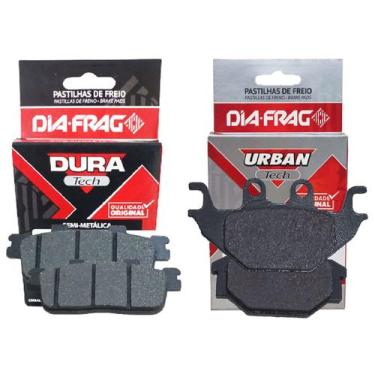 Imagem de Jogo Pastilhas Freio Dafra Next 250 2012 2013 2014 Diafrag