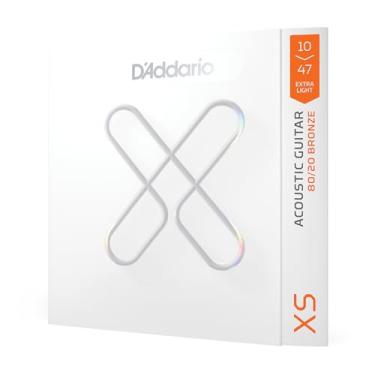 Imagem de Encordoamento Para Violao Aco Revestido 10-47 Tensao Extra-Leve D'Addario XS 80/20 Bronze XSABR1047