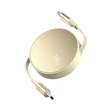 Imagem de Carregador Rápido PD De 240W Com Cabo Retrátil Tipo C Para iPhone 15 1