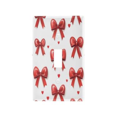 Imagem de Blueangle Capa de placa de parede para interruptor de luz - Capa decorativa para interruptor de luz com laços de fita, placa de parede, tamanho 1 - gangue 4,53 x 2,76 polegadas (707)