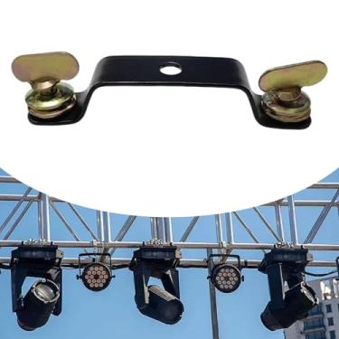 Imagem de Colaxi Conector de ponte para Moving Head Light, braçadeira de fixação com conexão rápida e trava de para uso em bares e shows, Ferro Preto, Espaçamento entre