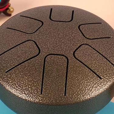 Imagem de Generic Tambor de Língua 6 Notas Mini Quebra-cabeça Etéreo Brinquedo Qualidade de Som Estável para Iniciantes Instrumento de Percussão (Bronze)