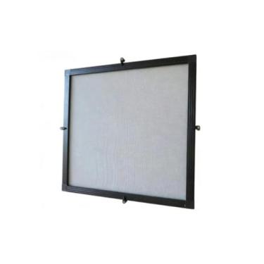 Imagem de Tela Mosquiteira com Moldura de Alumínio PRETO – Kit Completo Fácil Instalação Contra Insetos, tela mosquiteiro para janela(80x40cm)