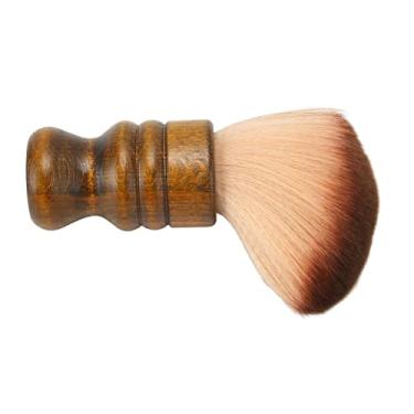 Imagem de Yinhing Escova Espanadora de Pescoço, Cabo Ergonômico de Nylon Macio, Ferramenta de Limpeza de Corte de Cabelo para Barbeiros de Salão, Uso Profissional, Material Abs de Faia