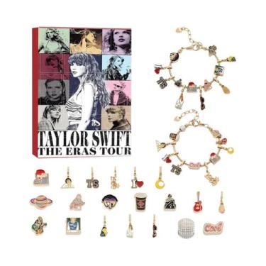 Imagem de Calendário Do Advento Unissex Taylor-Swift Com Pulseira Charm Caixa De