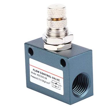 Imagem de Generic Válvula de Controle de Velocidade de Fluxo, Válvula Aceleradora de 450L/min, de Controle de Fluxo Pneumático, Processamento de Máquinas G1/4 à Prova de Ferrugem para Produtos Químicos