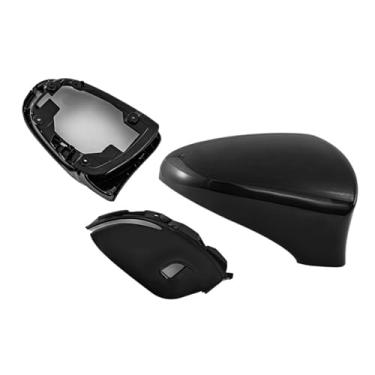 Imagem de Compatível com LEXUS ES350 2013-2018/GS350 2013-2019/1S350 2014-2018. 1 par de capas de acabamento para espelhos retrovisores laterais de carro em ABS.(Black Right)