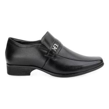 Imagem de Sapato Social de Couro Masculino Jota Pe Air Magic 77501 Preto-Masculino