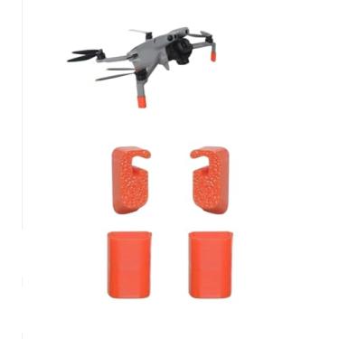 Imagem de YUULNMOP Suporte de extensão de trem de pouso para acessórios de drone DJI Mini 5 Pro, extensão de altura dobrável antiarranhões, suporte protetor de patins de pouso para Mini 5 Pro (laranja)