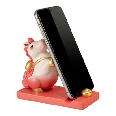 Imagem de Suporte para Smartphone - Com Design De Cavalinhos E Decorativo - Suporte para Telemóvel Bênção da Prosperidade | para Raparigas Adolescentes Crianças Mulheres Tablet Casa