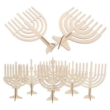 Imagem de ERINGOGO 24Pcs Wooden Candle Holders for Decorations Unfinished Craft Supplies for Home Decor and Party Enhancement Multi Functional Wooden Pieces for Personal Creativity