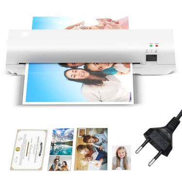 Imagem de Plastificadora Térmica A4, Laminadora Profissional com Selagem 230mm, 280W, Compatível com Documentos A4/A5/A6, Velocidade 220mm/min, Branca
