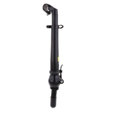 Imagem de Haste de guidão dobrável em liga de alumínio com dentes, acessório para ciclismo.(Black-25.4mm)