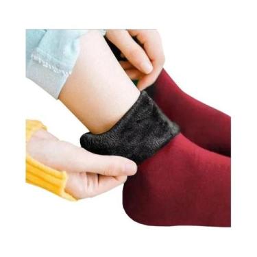 Imagem de Meias Térmicas De Veludo Para Inverno Femininas, 1/2/4 Pares, Quentes,