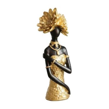 Imagem de Bothyi Estátua/Escultura de Deusa Africana, Obra de Arte Colecionável, Ornamento, Estatueta em Resina para Sala de Estar, Lareira, Estante ou Mesa, Comprimento 8 Cm