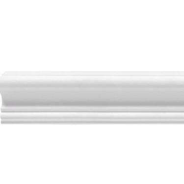 Imagem de Kit 12 Metros Lineares Rodameio Plus em Poliestireno 2,3 Cm Floort Acessórios Branco