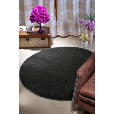 Imagem de Tapete redondo 2x2 100% antiderrapante não risca o piso pelo super mac