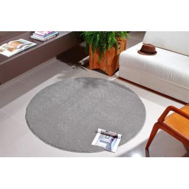 Imagem de Tapete redondo 2x2 100% antiderrapante não risca o piso pelo super mac