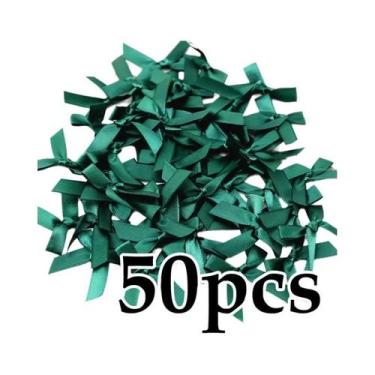 Imagem de Laços De Fita De Poliéster Coloridos 4x4cm 50 Peças Decorações De Flor