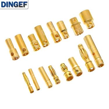 Imagem de Conector De Bateria RC Banhado a Ouro 2mm-8mm Macho Fêmea Plugue Banan