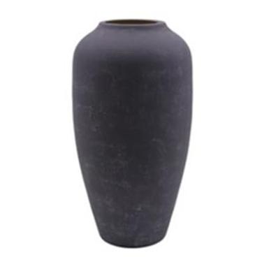 Imagem de Hosley Vaso de metal com acabamento esmaltado alto de 28 cm, ideal para presente de flores secas para arranjos florais, casamento, casa, spa, velas votivas, jardins