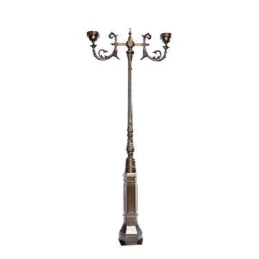 Imagem de Poste Colonial De Jardim Paris 02 Globos Alumínio 307cm