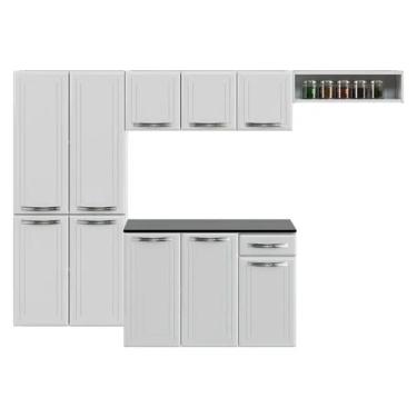 Imagem de Cozinha Modulada 4 Pecas 10 Portas 1 Gaveta Esmeralda Telasul