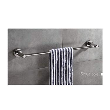 Imagem de CGKs6anmU Prateleira de banheiro toalheiro de banheiro organizador de prateleira de banheiro barra de toalha de níquel escovado antiferrugem adequado para banheiro e cozinha varanda 0808 (Cor: B