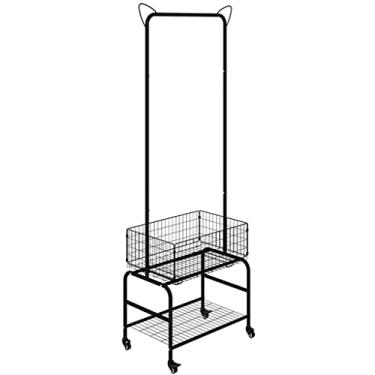 Imagem de 5sssallefaa Suporte de cabide para cabide de banco de sapato com suporte de sapato, suporte para sapato, corredor, árvore, armação de aço fosco, suporte para casaco, metal,